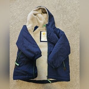 Mini Boden winter coat, 4-5, navy blue